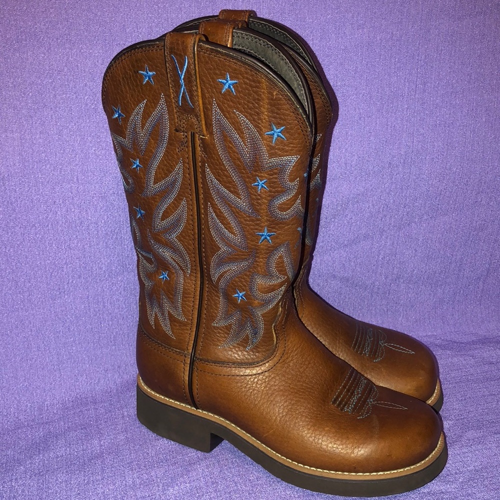 Used Women’s Twisted X Boots Size 6M WBB0017 Brown And Blue